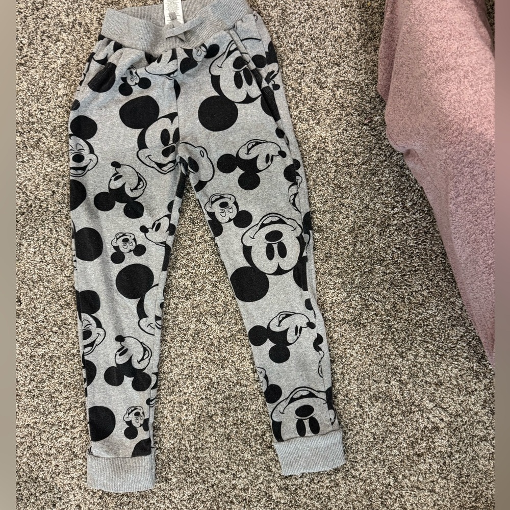 Disney Mickey Mouse Patterned Kids Sweatpants - Gray